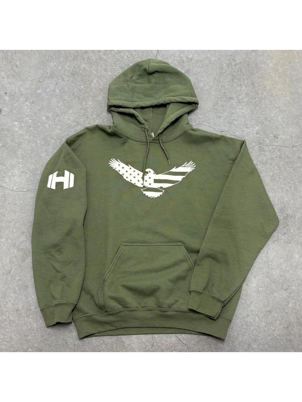 Hodgetwins Merch Eagle Flag Pullover Hoodie